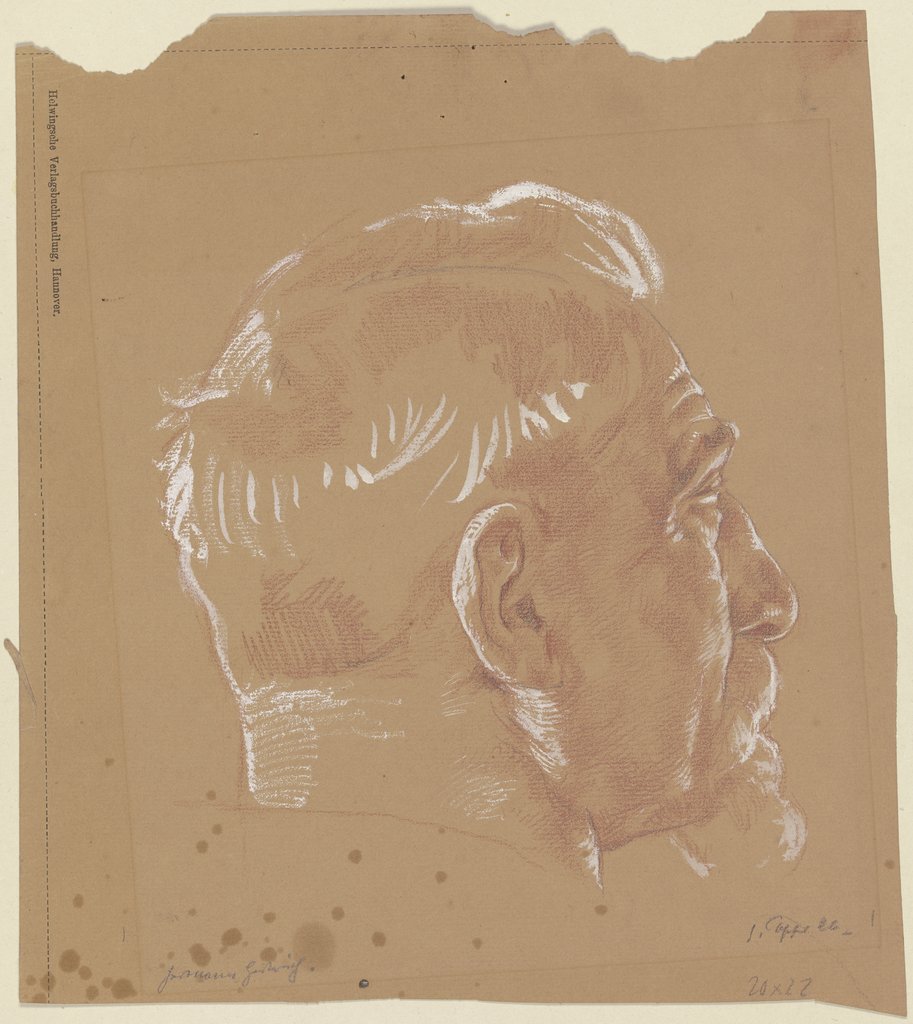 Bildnis des Malers Hermann Herterich im verlorenen Profil, Georg Poppe