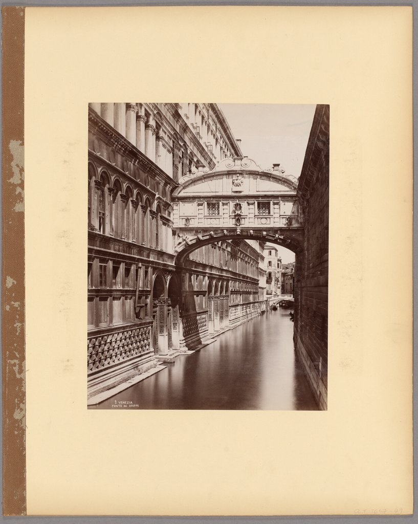 Venice: Bridge of Sighs, Carlo Naya;   attributed