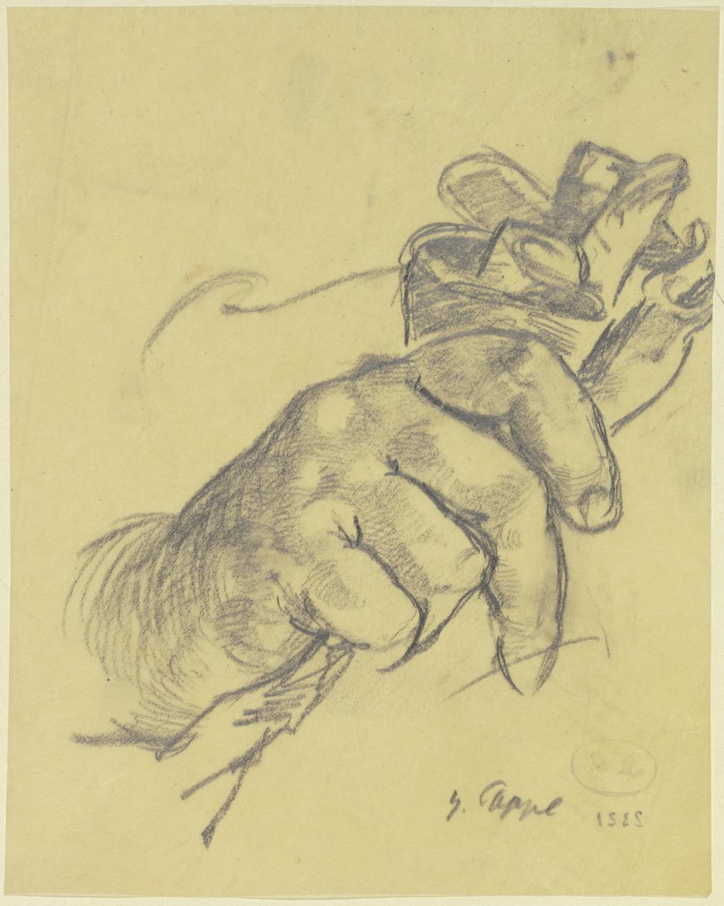 Hand mit Handschuh, Georg Poppe
