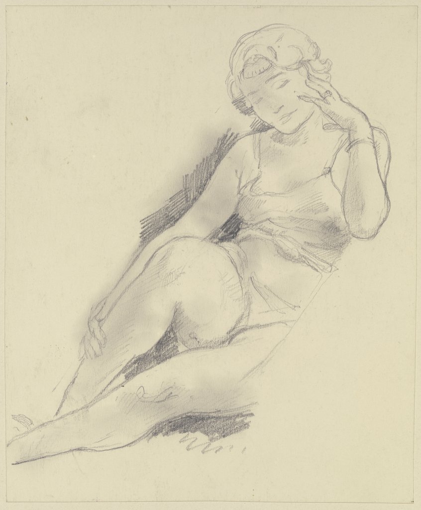 Atelierstudie (Sitzende Frau), Georg Poppe
