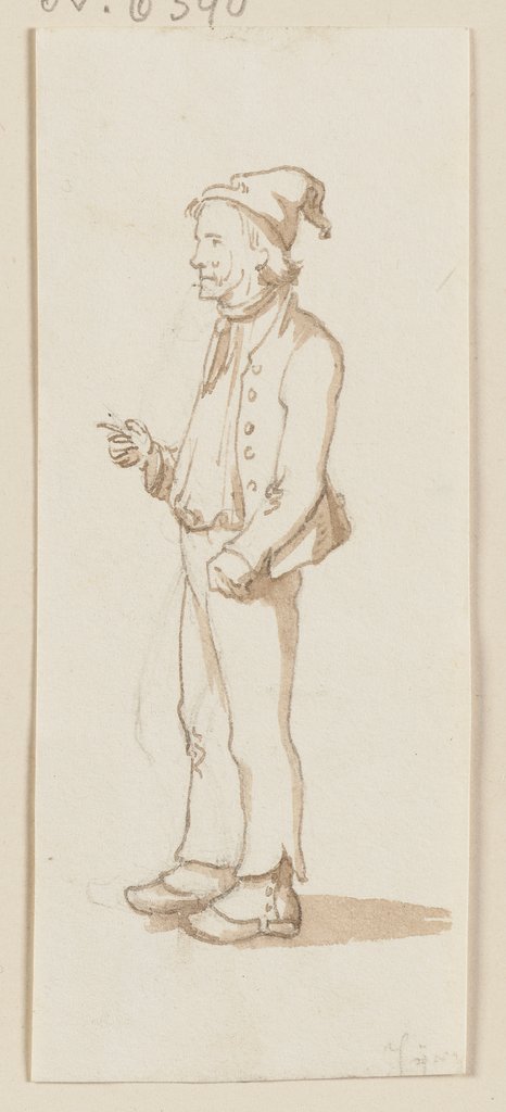 Farmer with a pointed hat, Jakob Fürchtegott Dielmann