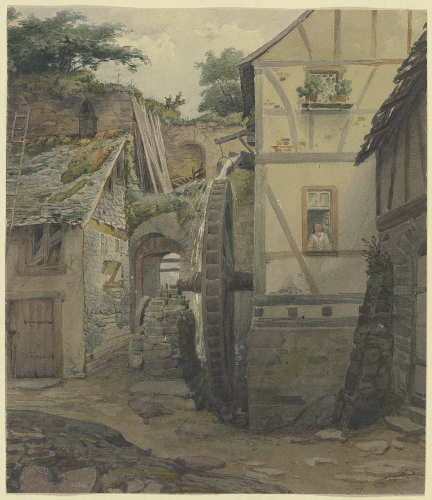 Village motif, Jakob Fürchtegott Dielmann
