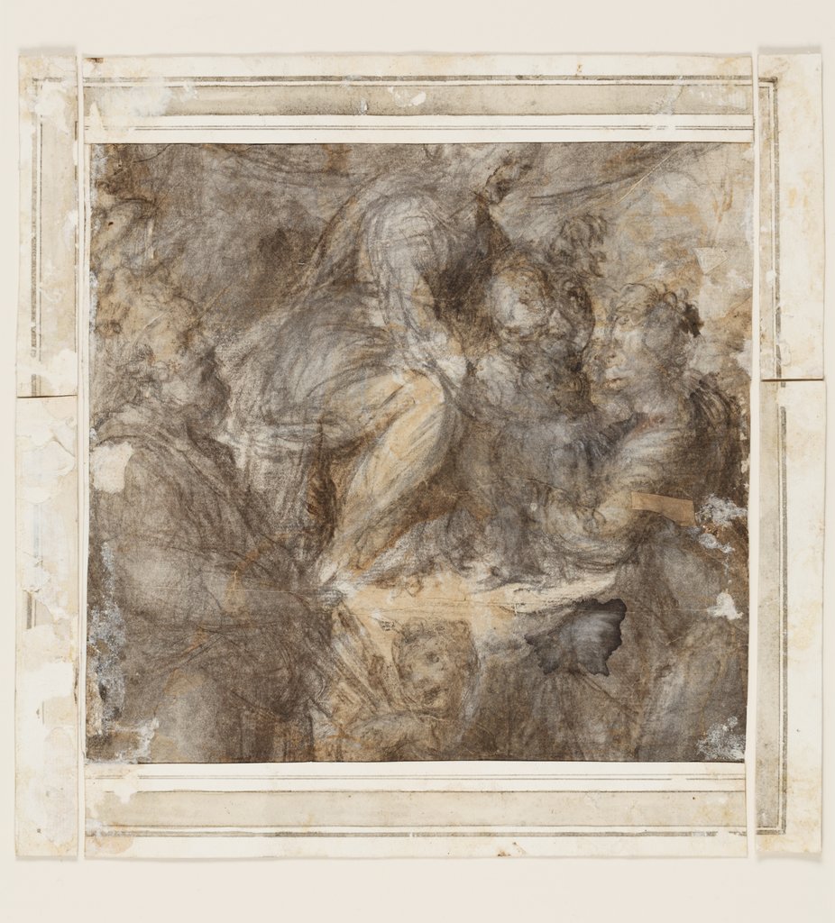 Mystische Vermählung der Heiligen Katharina, Michelangelo Anselmi;   ?