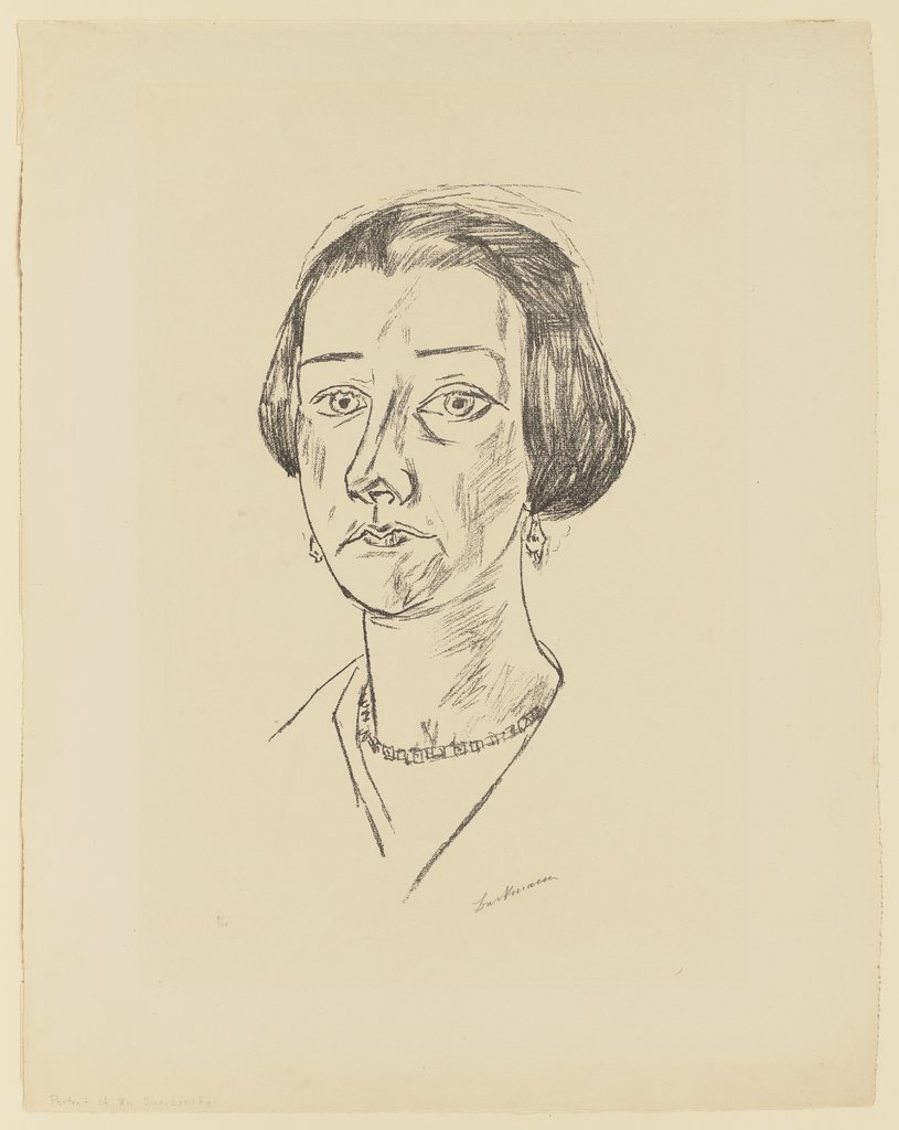 Bildnis Frau Swarzenski, Max Beckmann