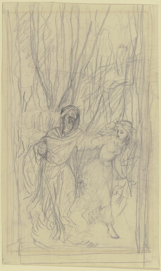 Death and girl in the forest, Victor Müller