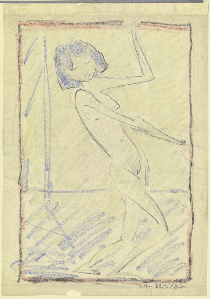 Nacktes, tanzendes Mädchen, Otto Mueller