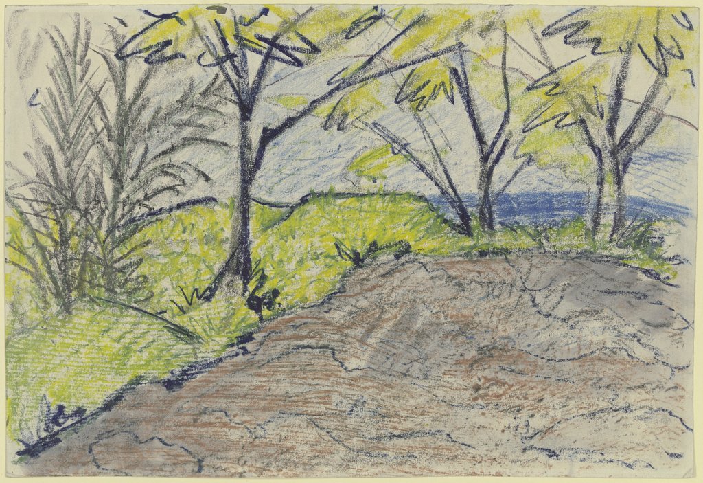 Landschaft, Otto Mueller