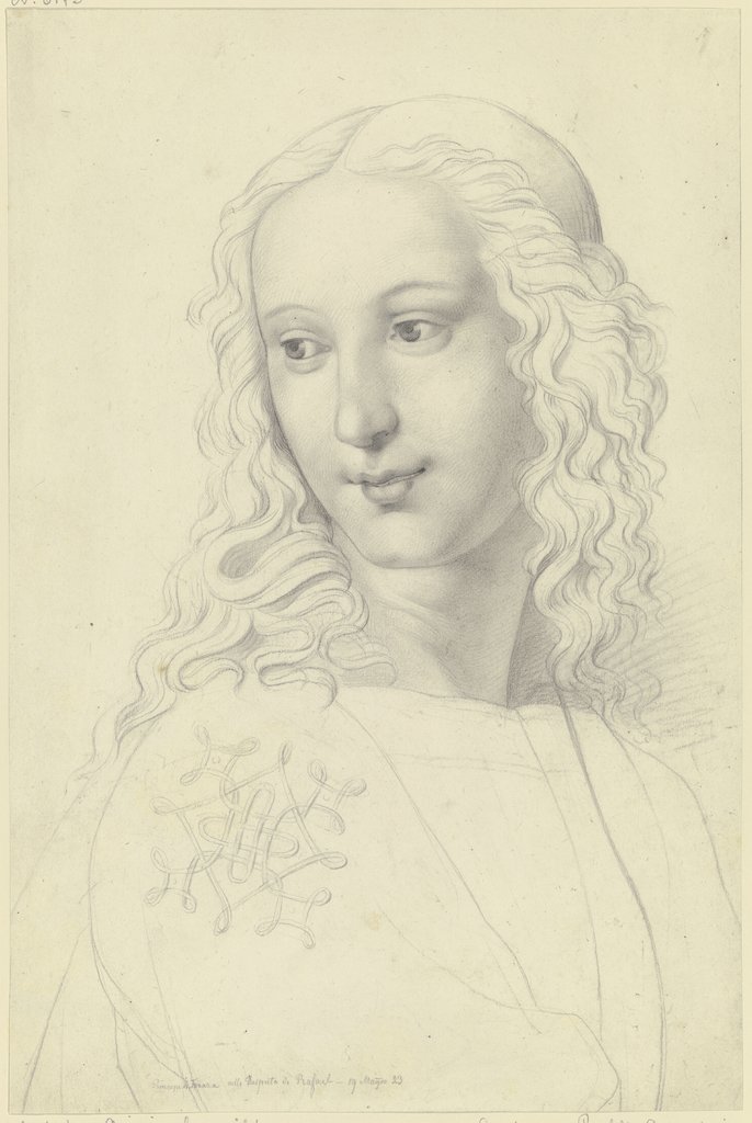 Der Principe di Ferrara aus Raffaels Disputa, Moritz Daniel Oppenheim, after Raphael
