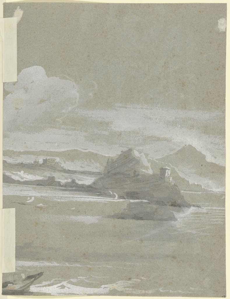 Mountain landscape (fragment), Italian, 18th century