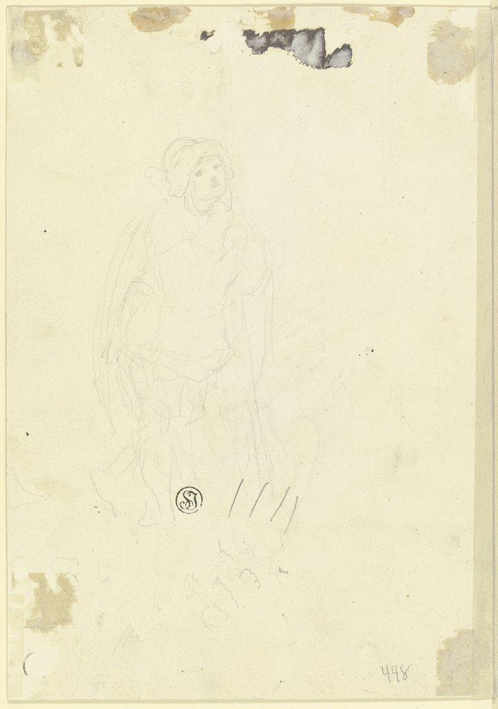 Standing male figure, Ludwig Richter
