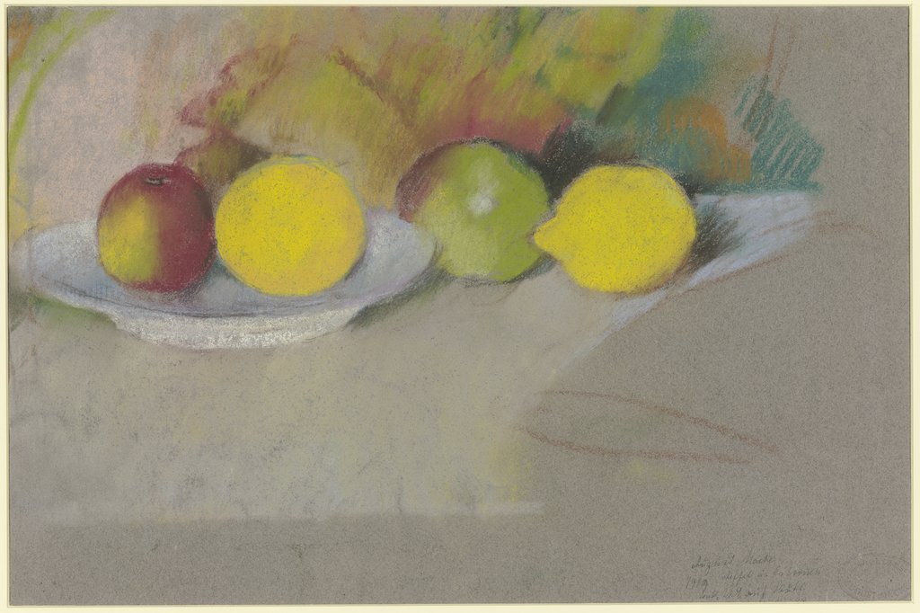 Äpfel und Zitronen, August Macke