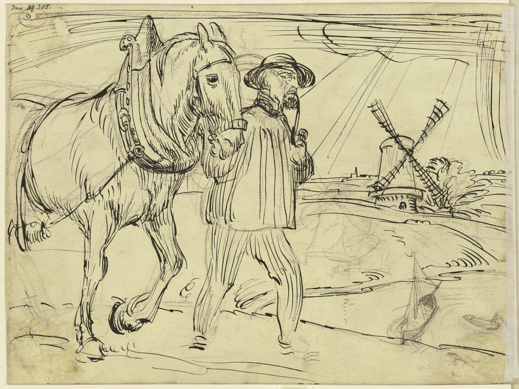 Mann und Pferd, Fritz Boehle