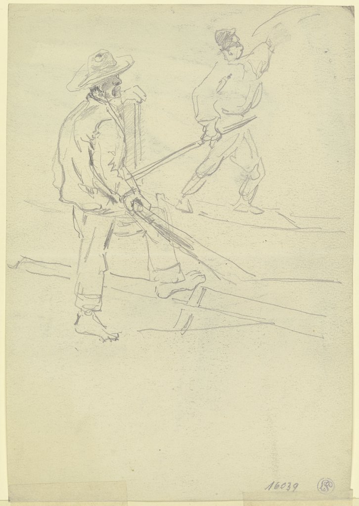 Study sheet: Two fishermen, Ernst Morgenstern