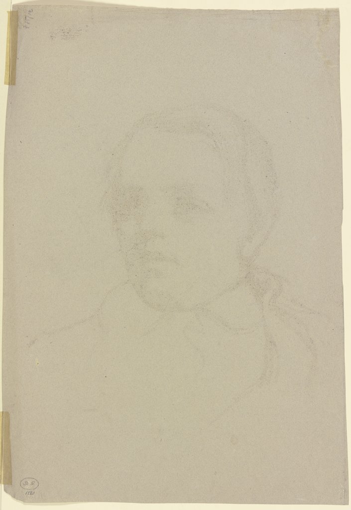 Kopf eines Jungen, halb nach rechts gewandt (lagerungsbedingter Abklatsch von Inv. Nr. SG 1849), Victor Müller