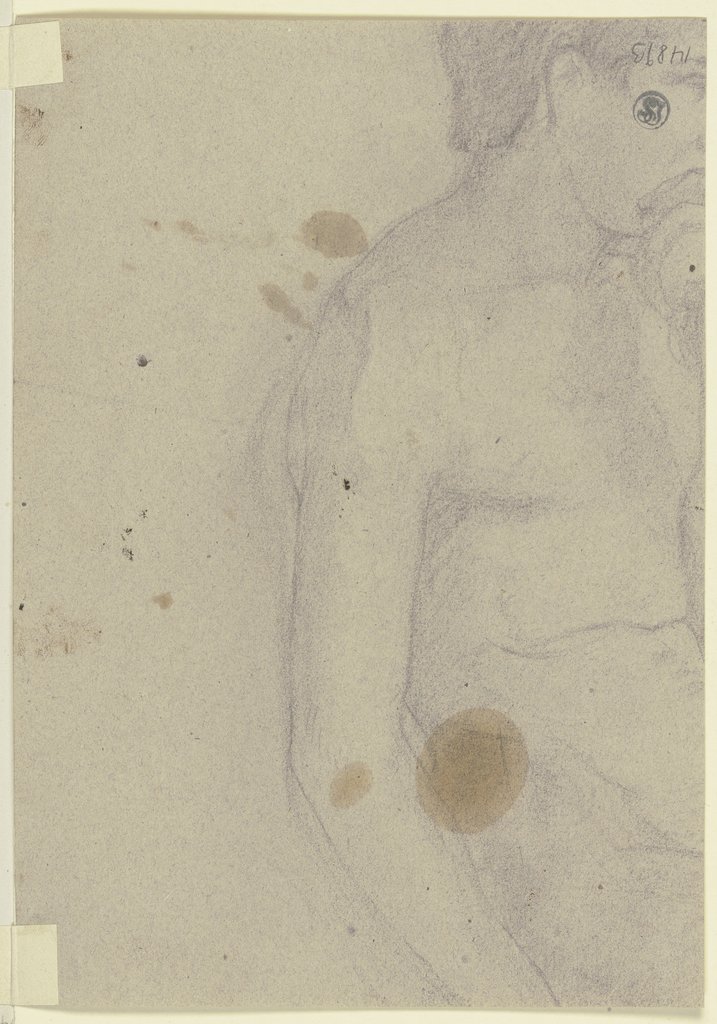 Nude of a young man (fragment), Jakob Becker