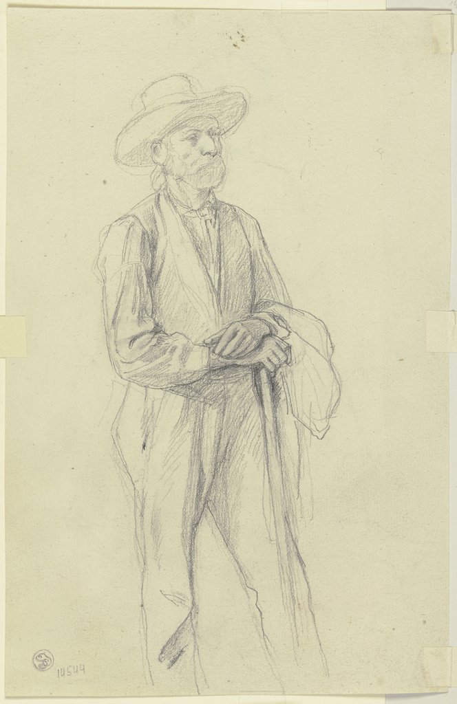 Peasant with hat and walking stick, Jakob Becker