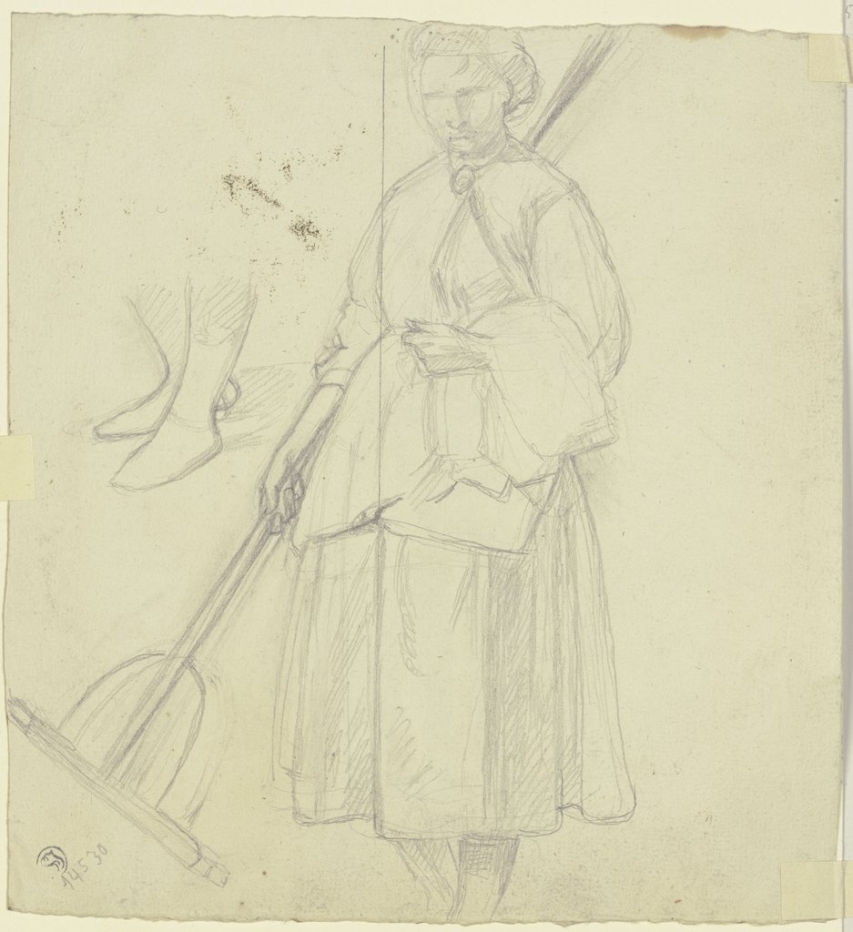 Farmwoman with a rake, Jakob Becker