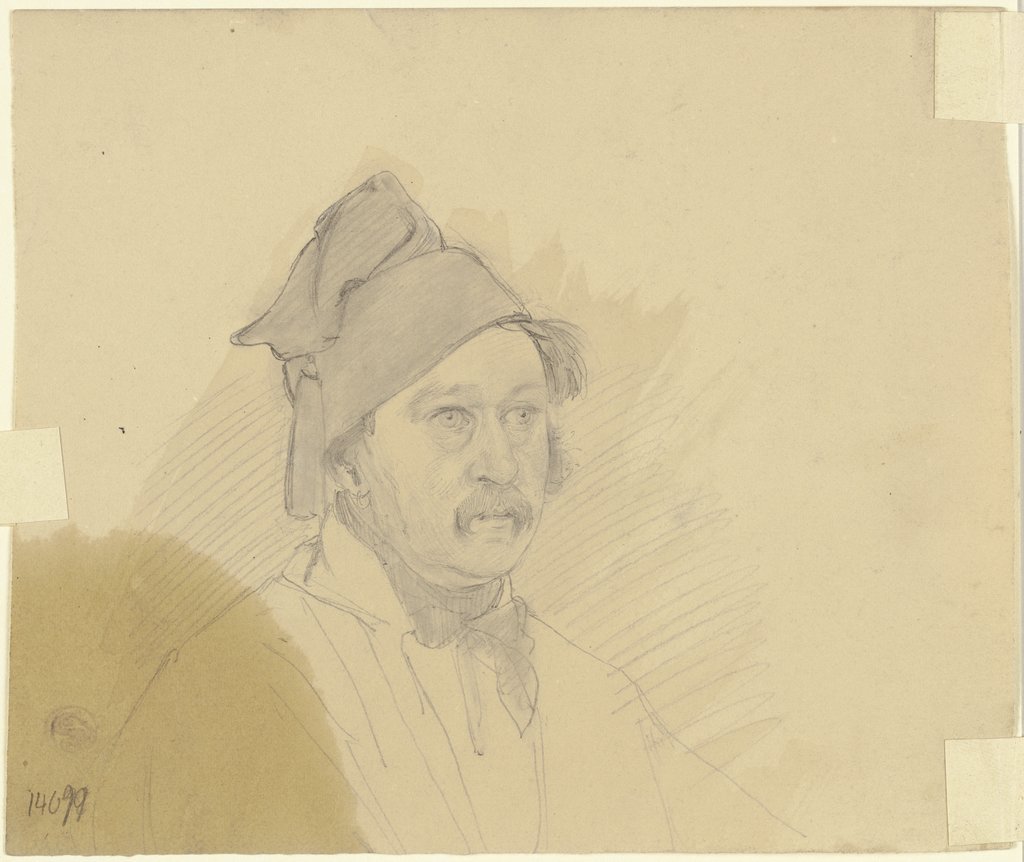 Man with beard and hat, Jakob Becker