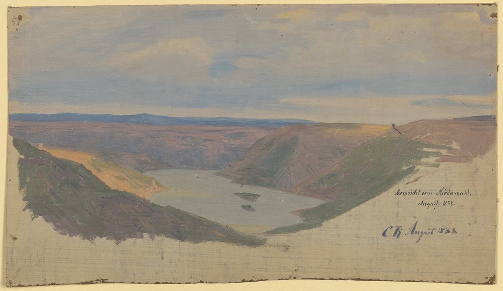 Blick vom Niederwald über das Rheintal, Carl Theodor Reiffenstein