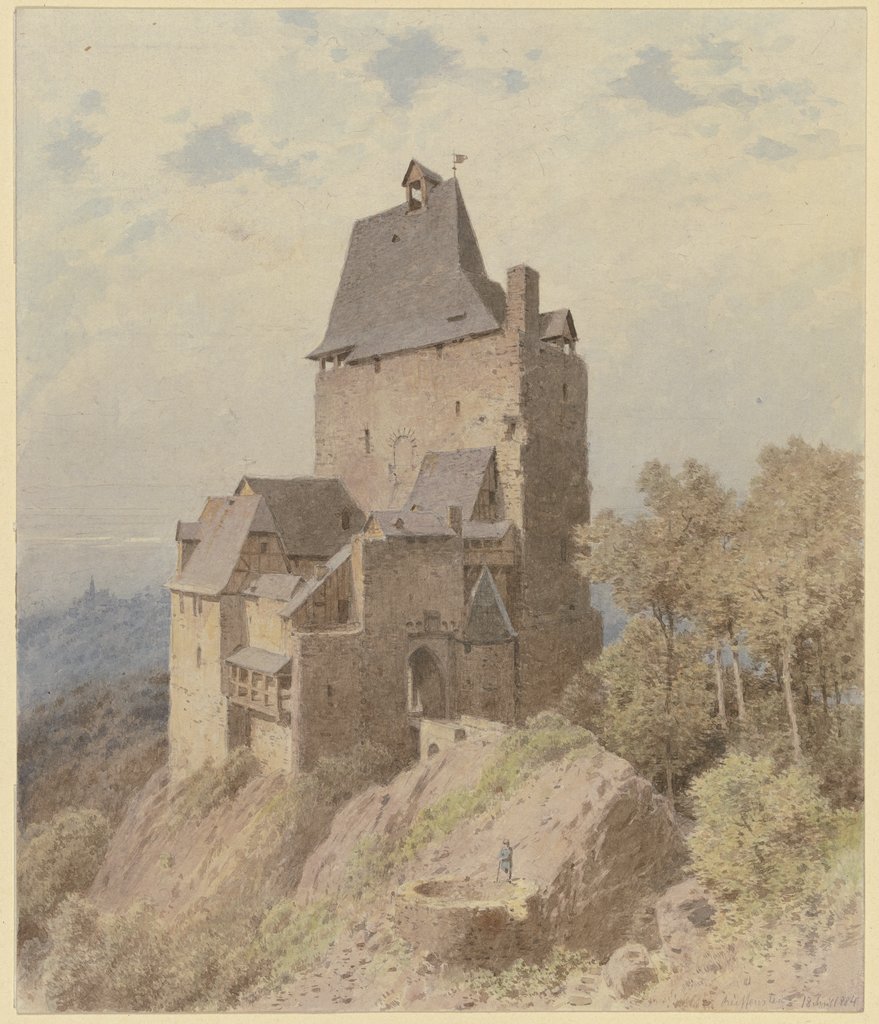 Burg auf hohem Felsen, Carl Theodor Reiffenstein