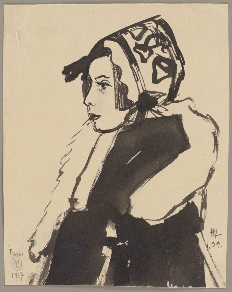 Mädchen mit Mütze und Schal, Hermann Lismann