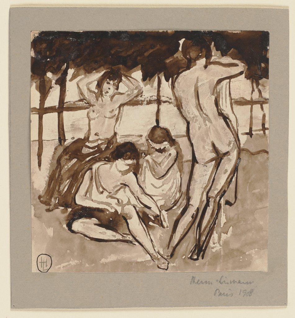 Four nudes, Hermann Lismann