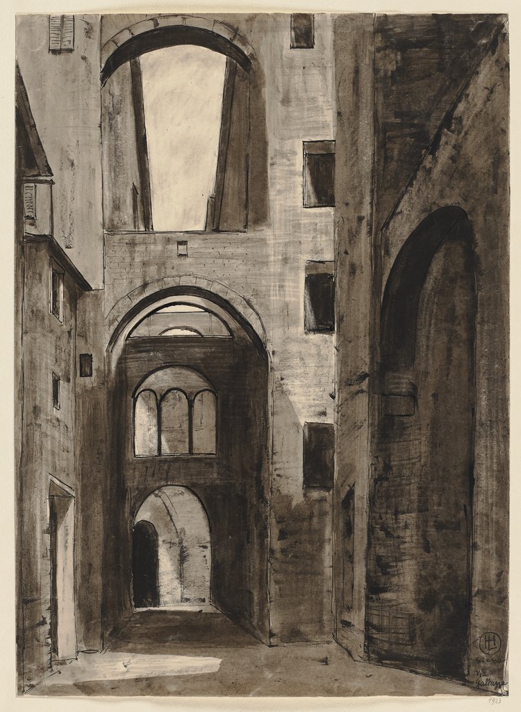 Via Galluzza, Siena, Hermann Lismann