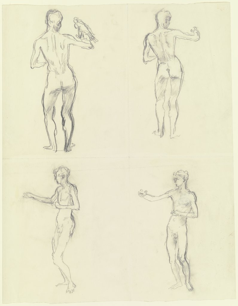 Nudes of young men, Wilhelm Rietschel