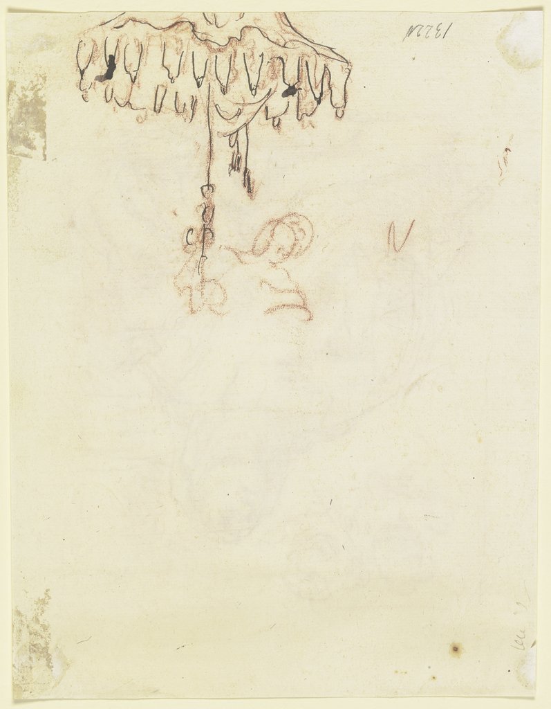 Study of an umbrella, Venetian, 18th century