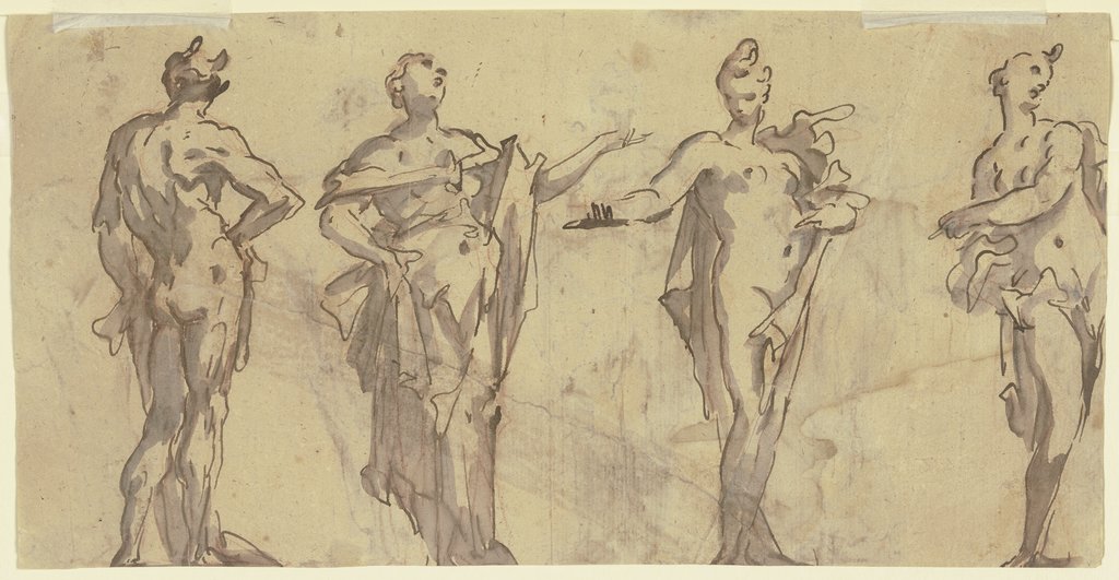 Four statues, Gaspare Diziani