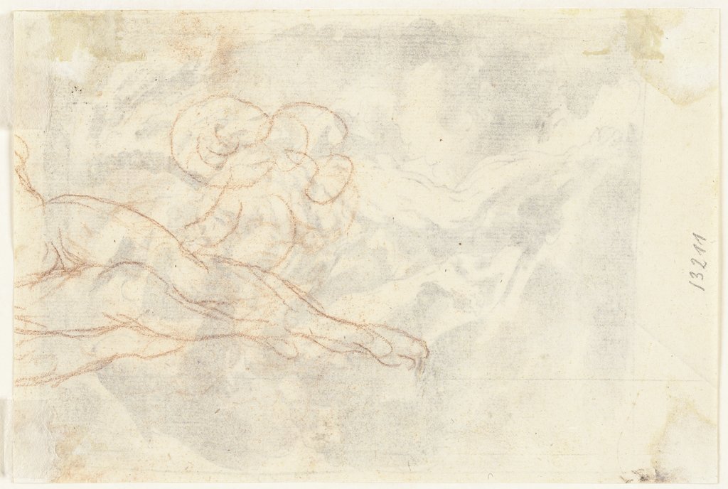 Beine eines liegenden Frauenaktes (Fragment), Gaspare Diziani