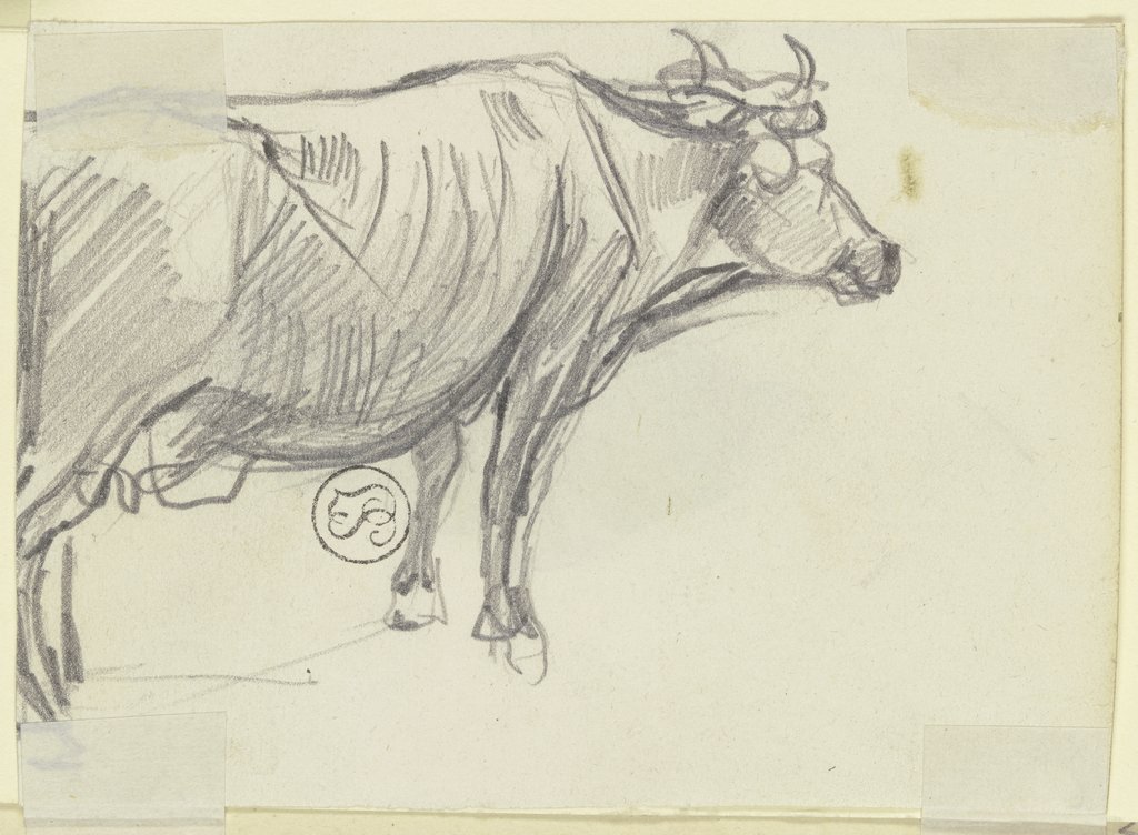 Eine Kuh nach rechts, Jakob Fürchtegott Dielmann