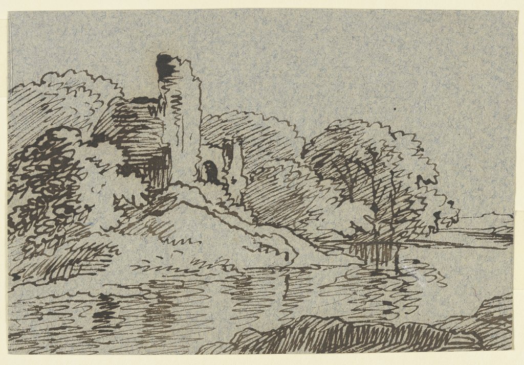 Ruins on a water, Franz Innocenz Josef Kobell