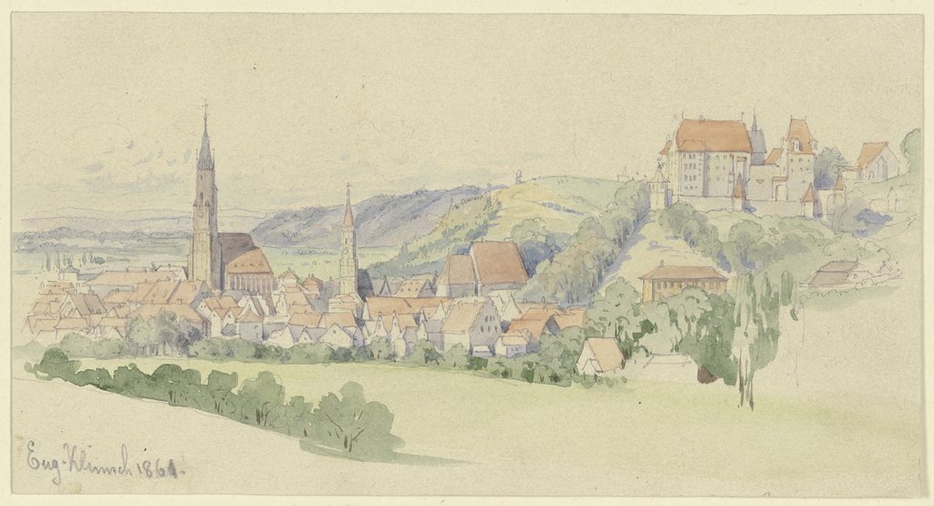 View of Landshut, Eugen Klimsch