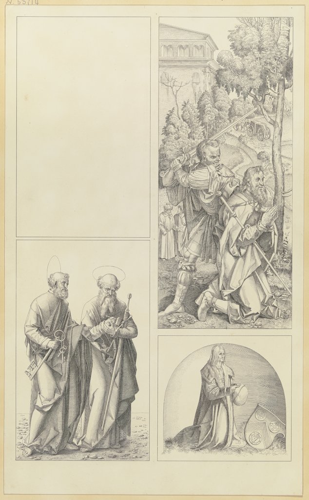 Der linke Flügel des Heller-Altares, Eugen Klimsch, nach Albrecht Dürer