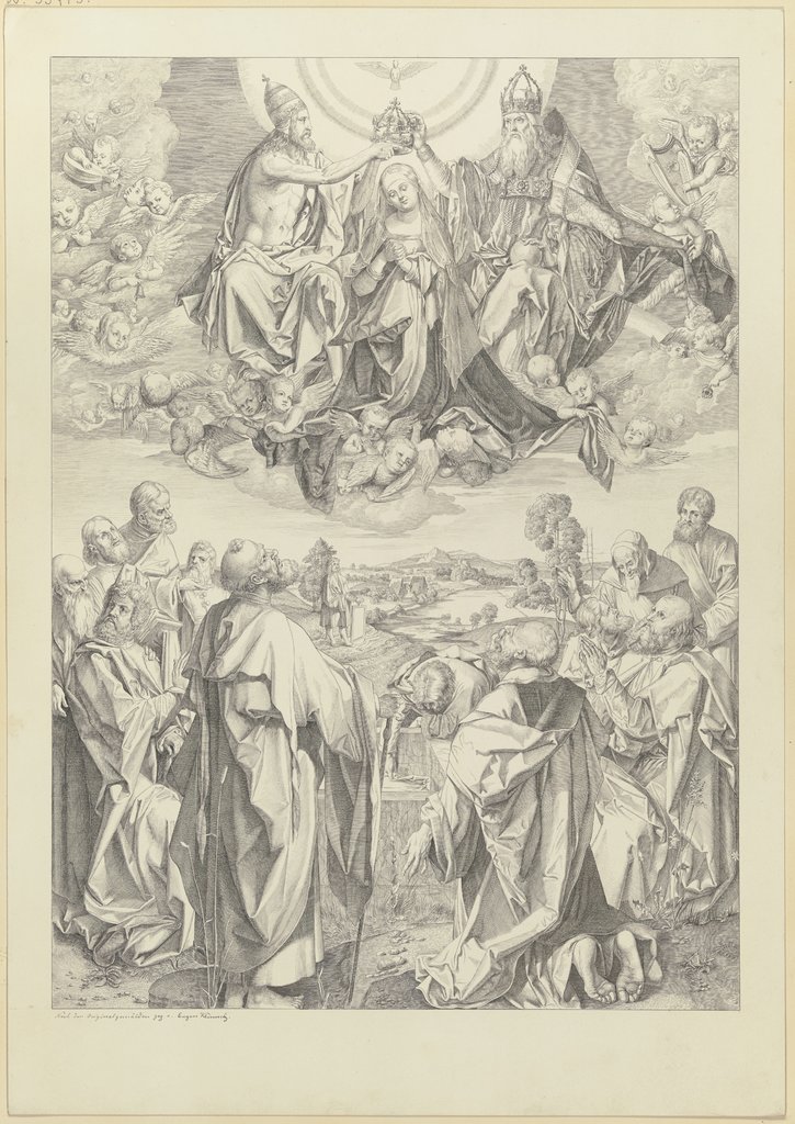 Die Mitteltafel des Heller-Altares, Eugen Klimsch, nach Jobst Harrich, nach Albrecht Dürer