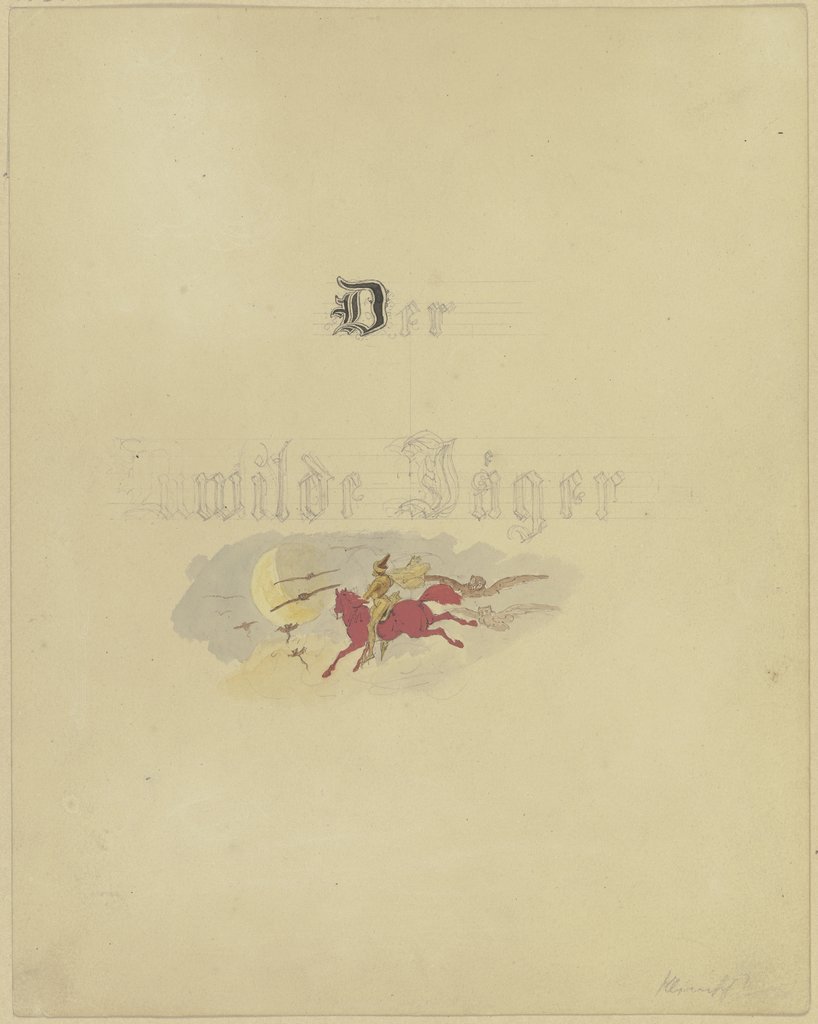 Titelblatt: Der wilde Jäger, Eugen Klimsch