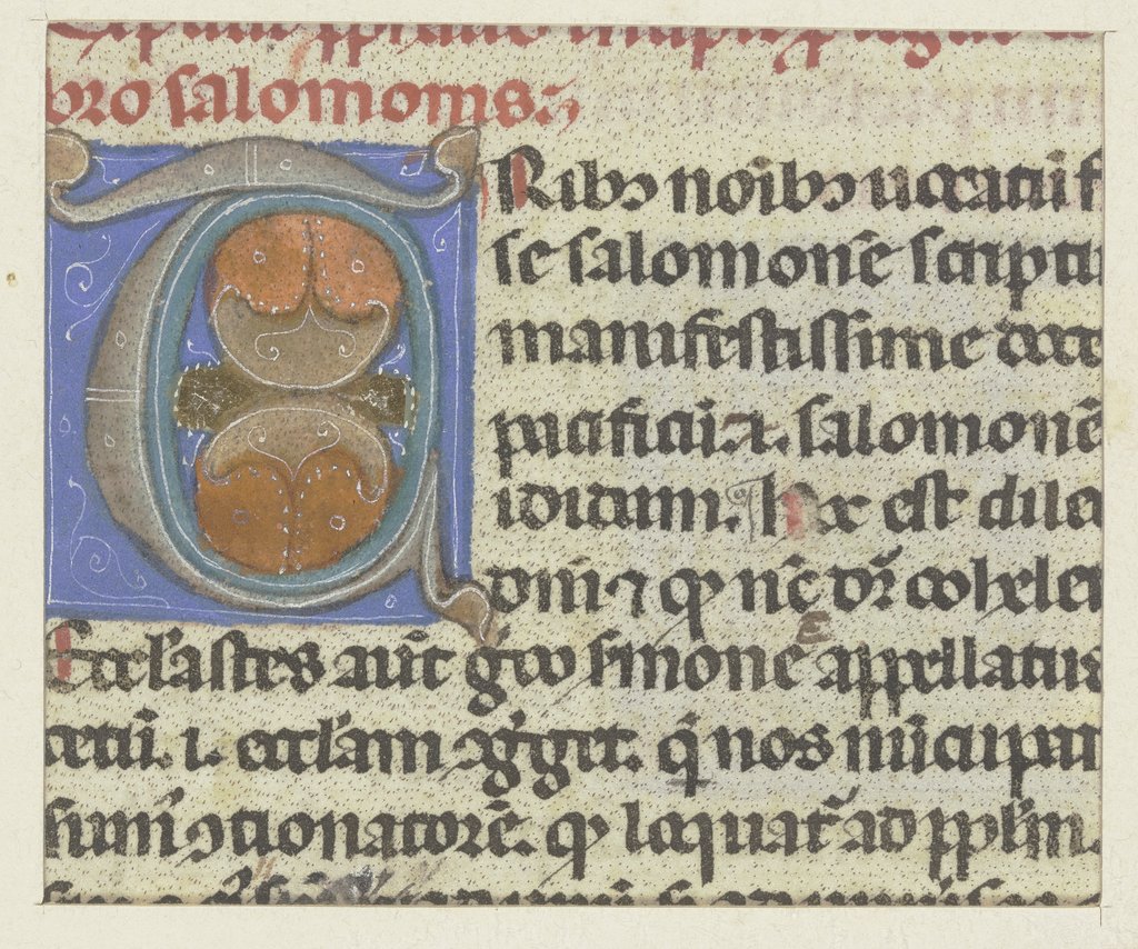 Initiale, Bolognesisch, 14. Jahrhundert