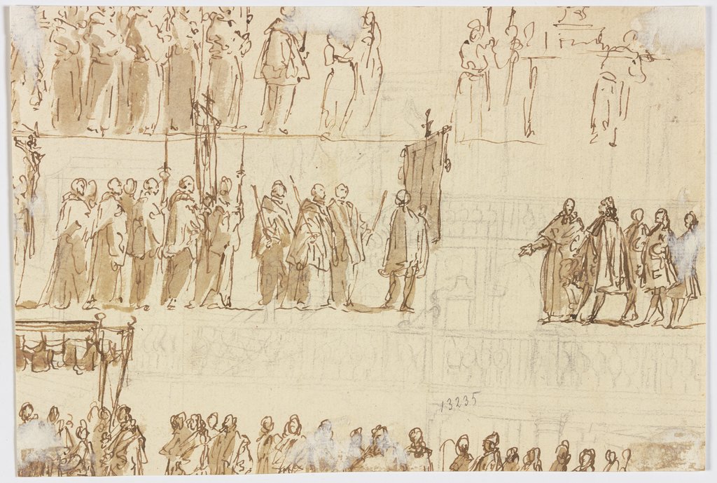 Procession (fragment), Gaspare Diziani;   ?