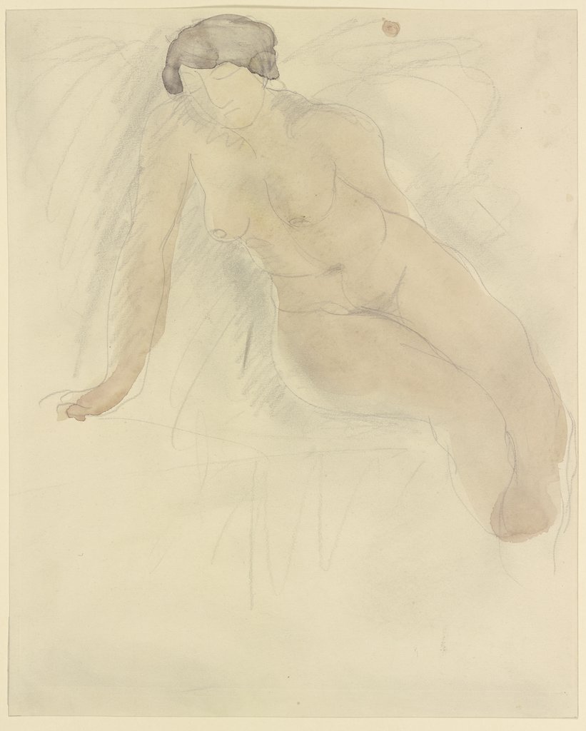 Sitzender Frauenakt, Auguste Rodin;   ?