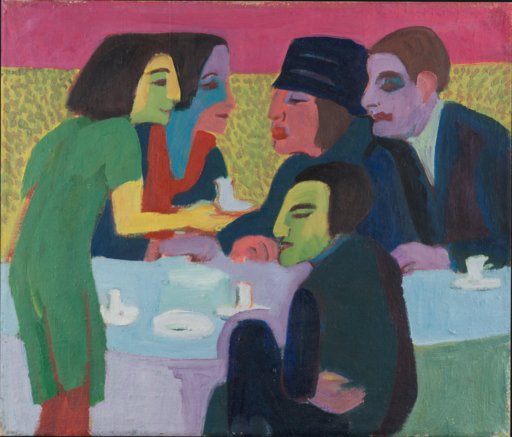 Szene im Café