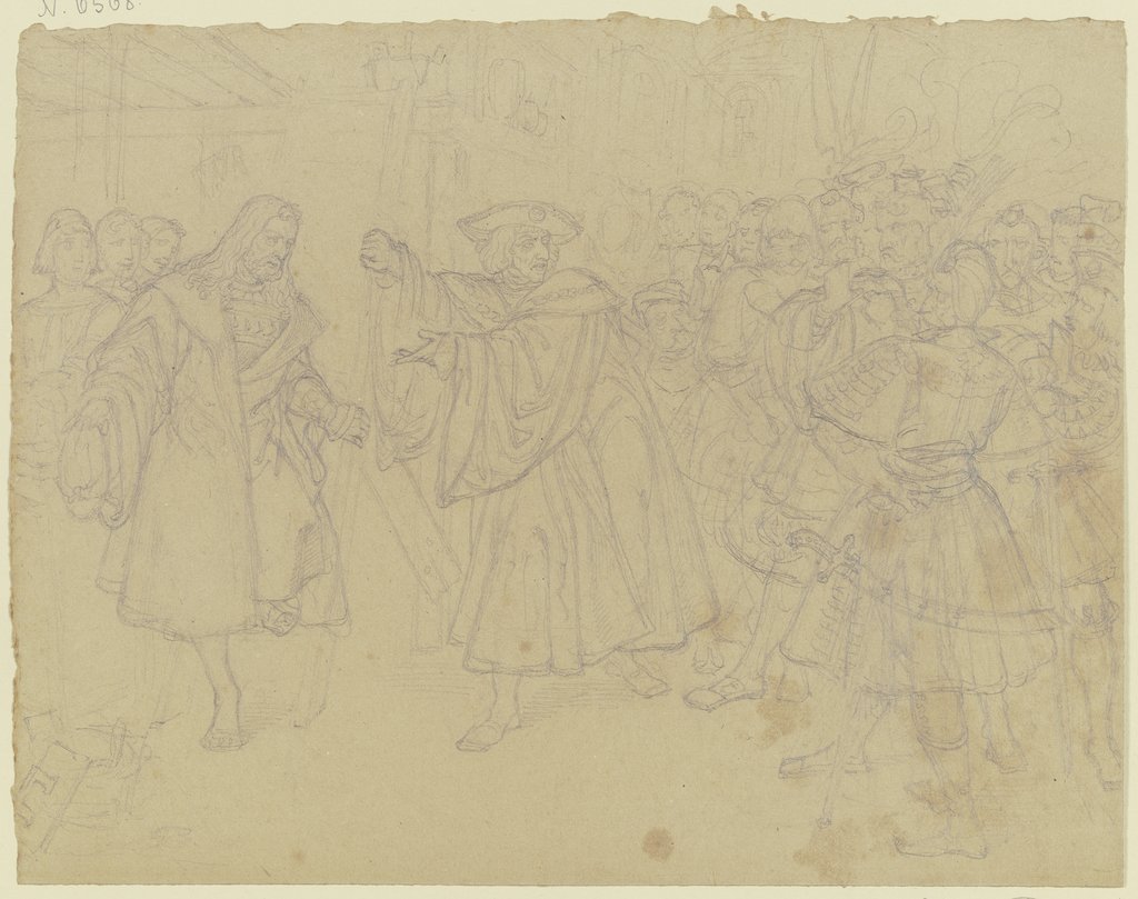 Kaiser Maximilian hält Albrecht Dürer die Leiter, Ferdinand Fellner