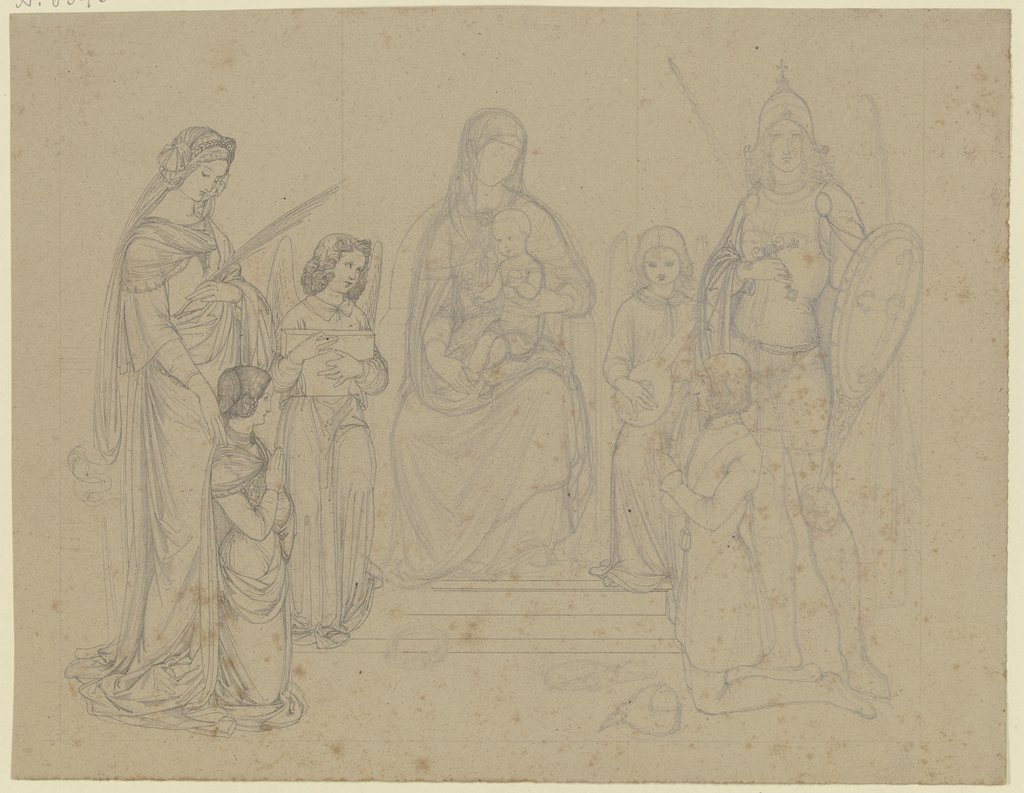 Madonna mit dem Heiligen Georg, der Heiligen Agnes sowie einem Stifter und dessen Frau, vermutlich aus der Fellner'schen Familie, Ferdinand Fellner