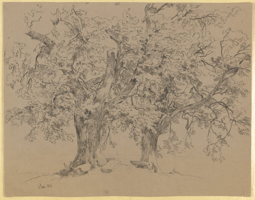 Zwei alte Bäume, Carl Theodor Reiffenstein