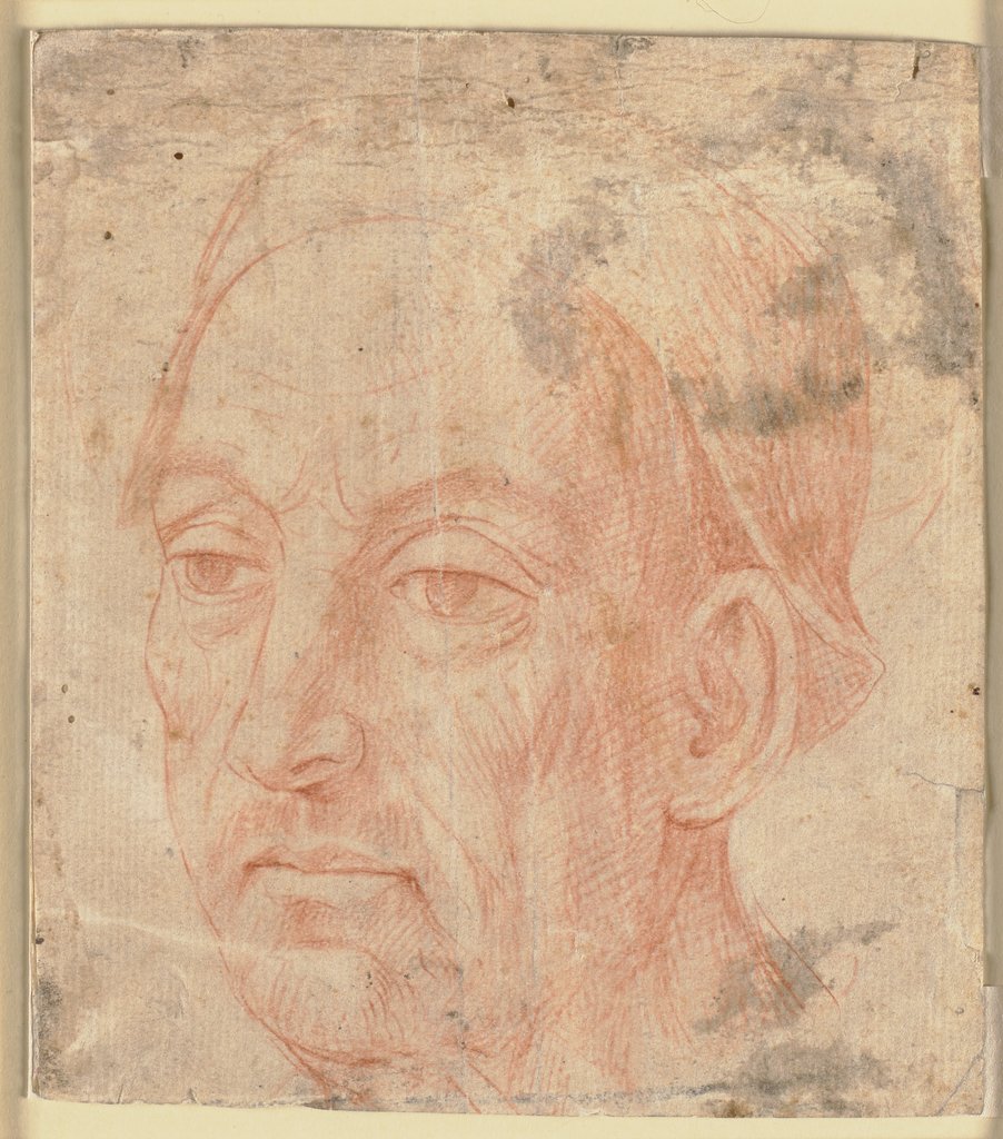 Male head, Italian, 16th century