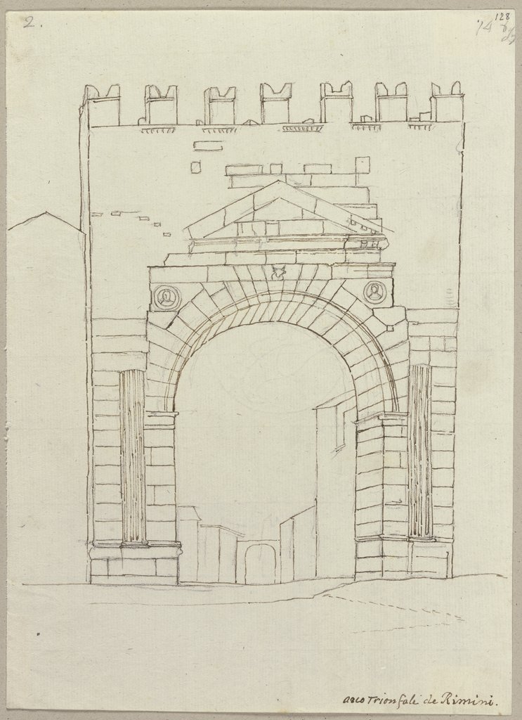Arco Trionfale de Rimini, Johann Anton Ramboux