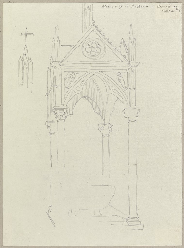 Hauptaltar in Santa Maria in Cosmedin, alla Bocca della Verita zu Rom genannt, Johann Anton Ramboux