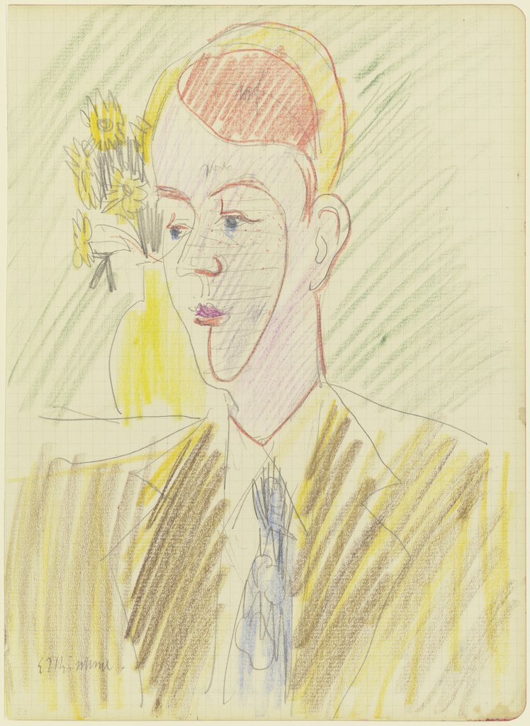 Red-haired young man, Ernst Ludwig Kirchner