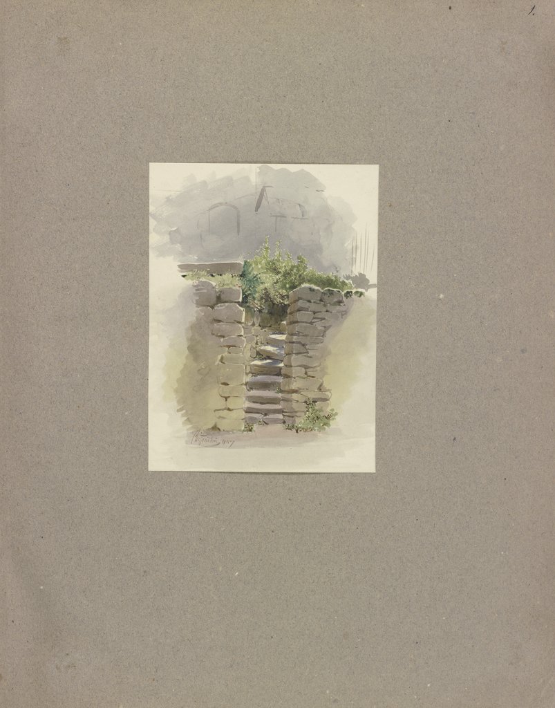 Klebebände, Band 6, Seite 1, Carl Theodor Reiffenstein