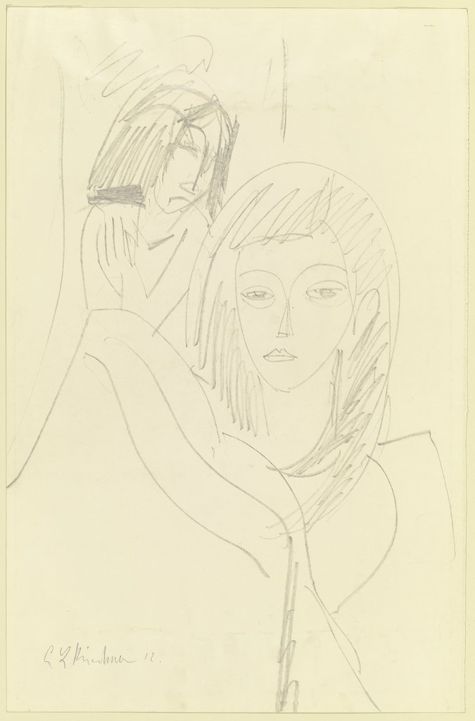 Two girls, Ernst Ludwig Kirchner